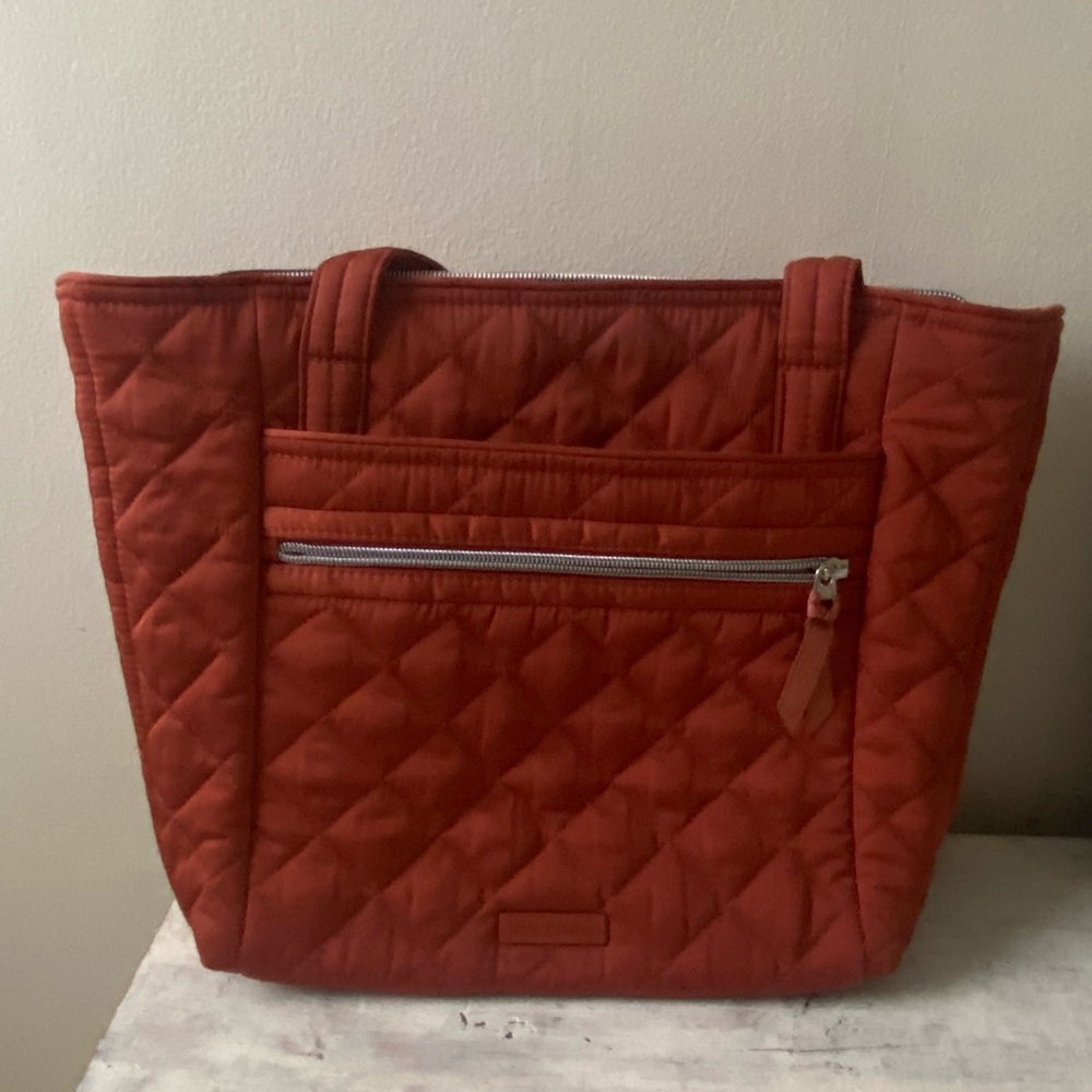Vera Bradley Quilted Fall Autumn Burnt Orange Purse Shoulder Bag